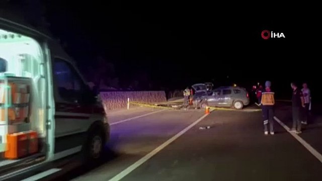 Kütahya'da gece kana bulandı! Gelin ve damat can verdi