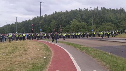 Riot scenes across the UK