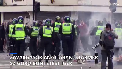 Zavargások törtek ki Angliában, a miniszterelnök kemény büntetést ígér