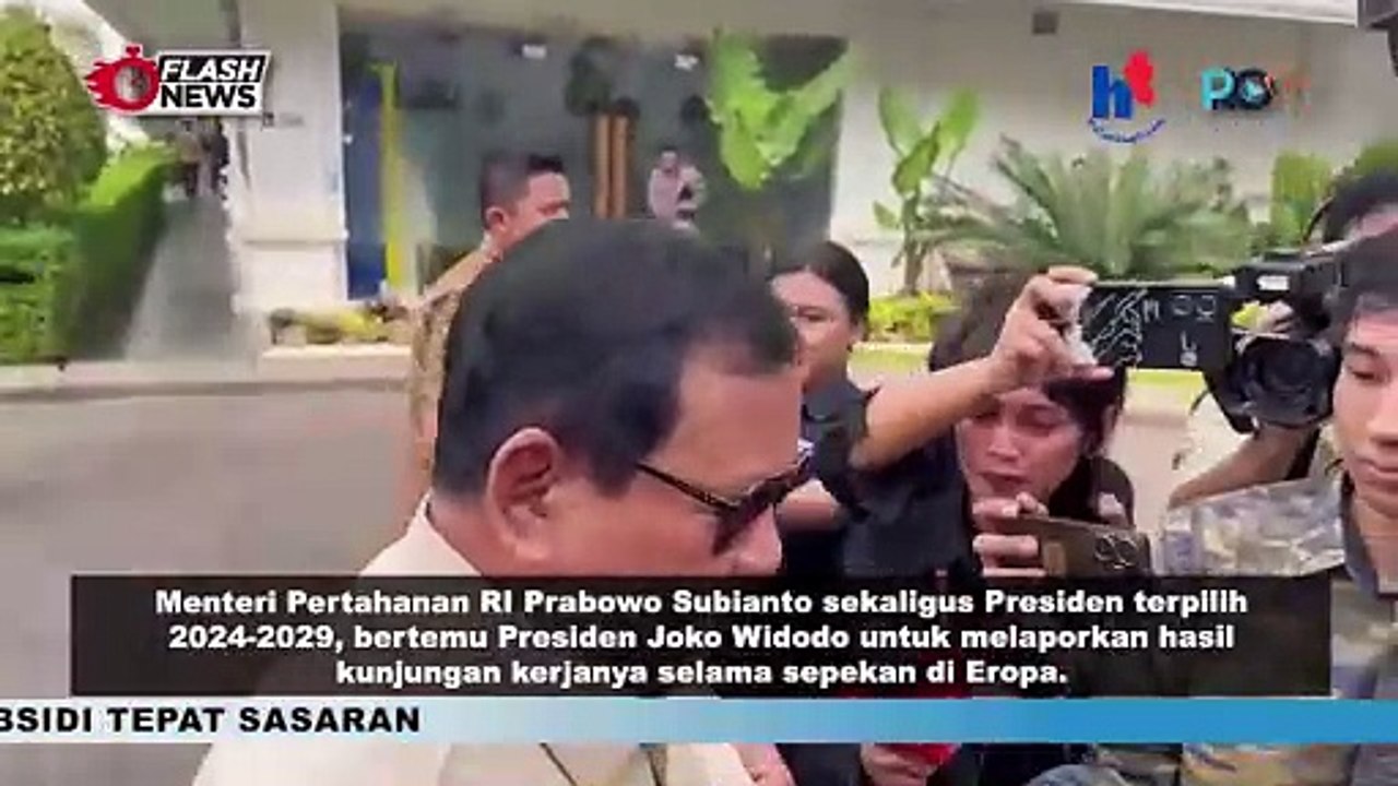 Presiden Jokowi, Prabowo Laporkan Hasil Kunjungan di Eropa