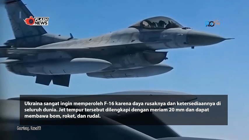 F-16 Tempur Tiba di Ukraina Bantu Lawan Rusia