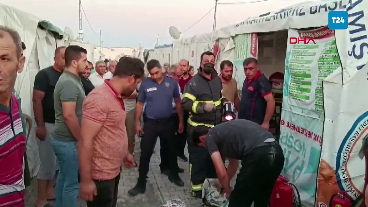 Adıyaman'da konteyner kentte yangın