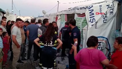 Adıyaman konteyner kentte yangın