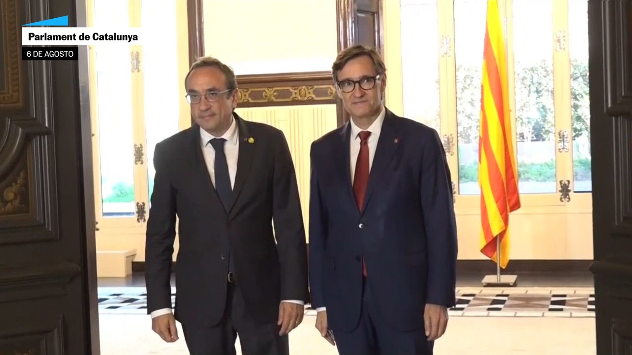 El presidente del Parlament recibe a los grupos de la cámara catalana