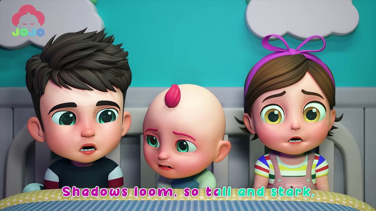 Monster in the Dark Song | Baby JoJo Nursery Rhymes & Kids Songs