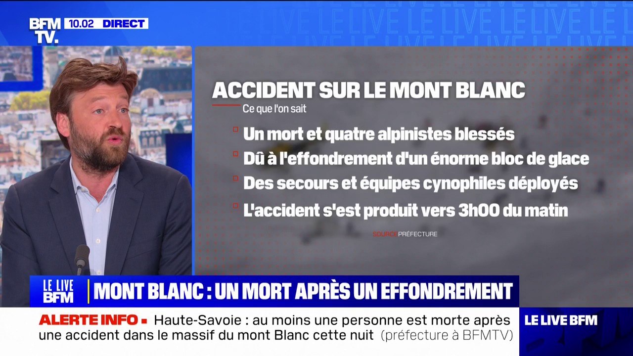 Haute-Savoie: une avalanche au Mont-Blanc fait au moins un mort et quatre blessés