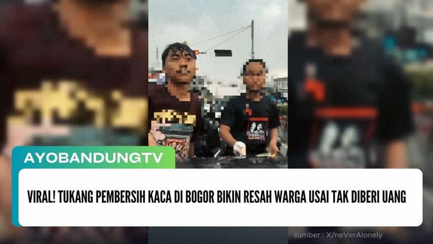 Viral! Tukang Pembersih Kaca di Bogor Bikin Resah Warga Usai Tak Diberi Uang