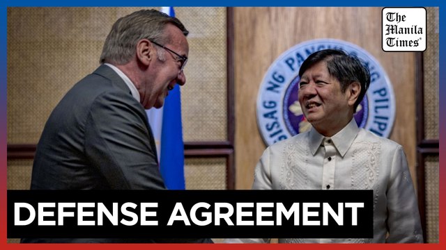 Germany and the Philippines agree to rapidly finalize a defense pact to address security threats