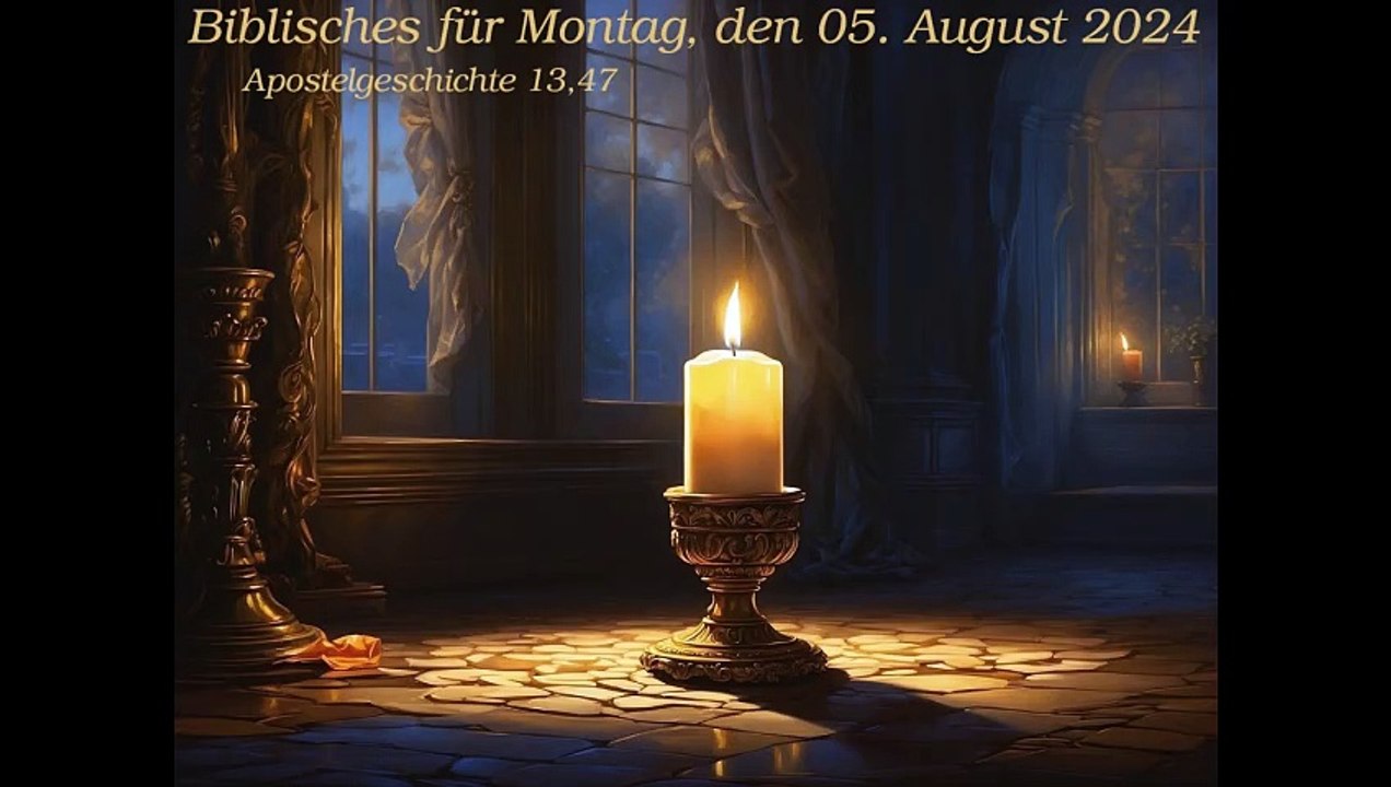 Biblisches für Montag, den 05. August 2024