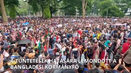 Lemondott a bangladesi kormányfő és "biztonságos helyre" távozott