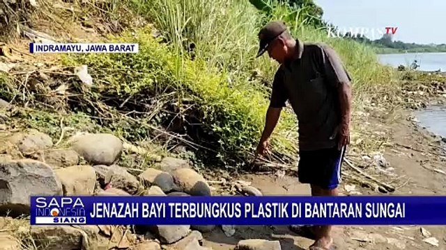 Penemuan Jenazah Bayi Terbungkus Plastik di Bantaran Sungai Cimanuk Indramayu