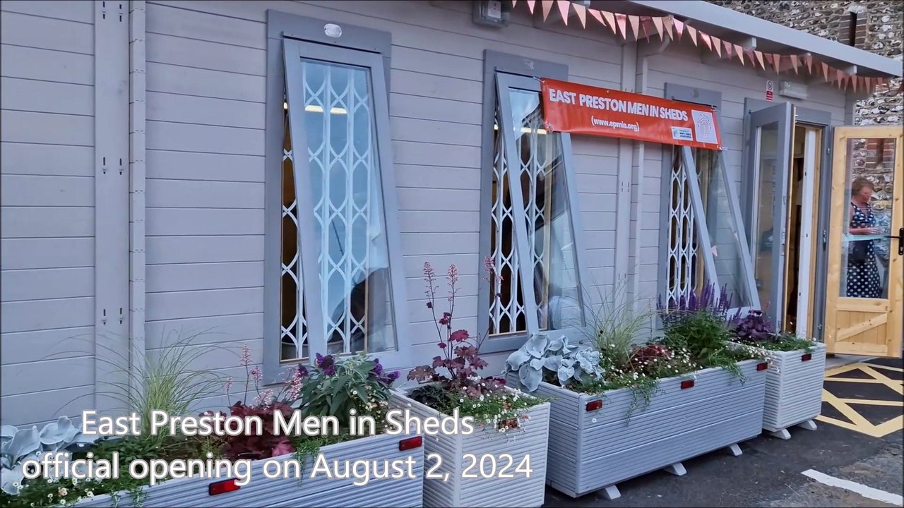 East Preston Men in Sheds official opening on August 2, 2024