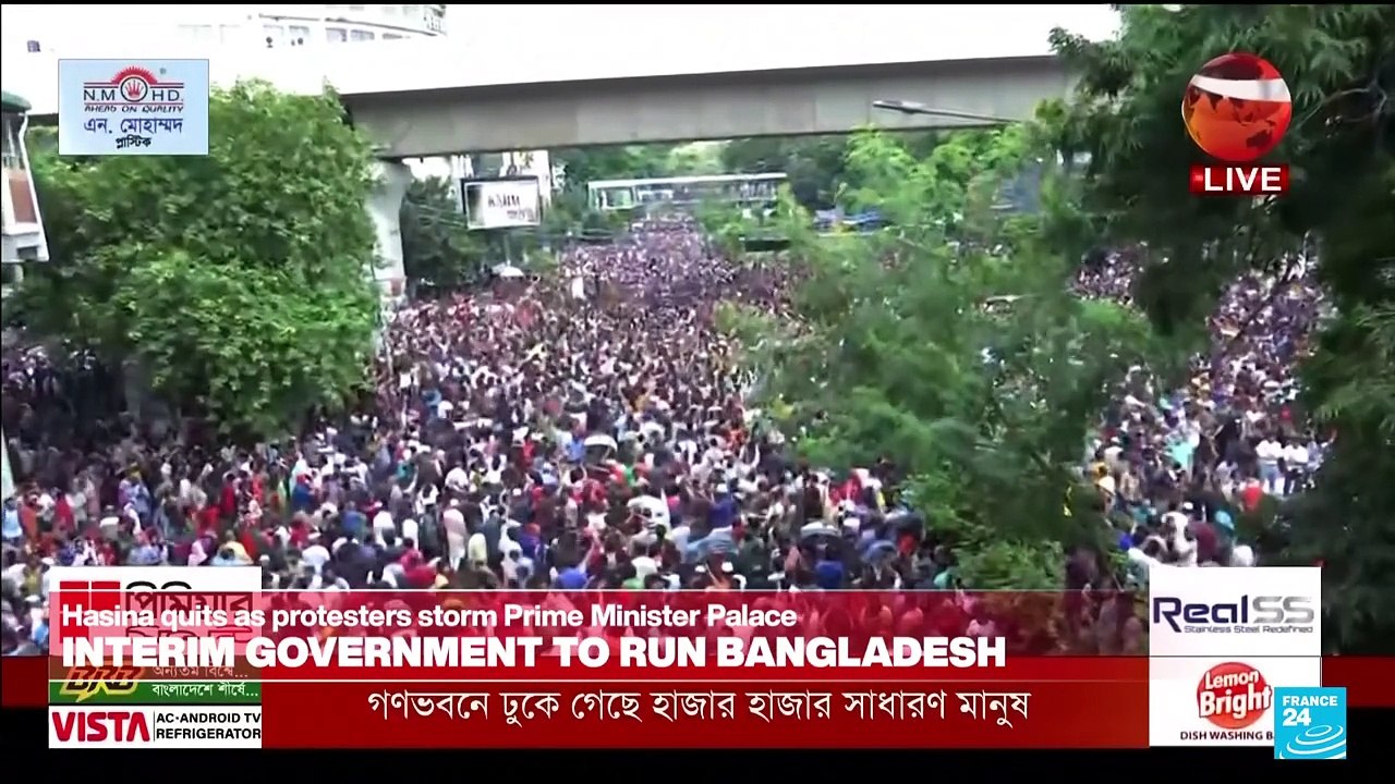 Bangladesh PM Hasina resigns, army chief says will 'form an interim government'