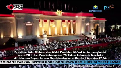 Jokowi dan Para Menteri Hadiri Zikir dan Doa Bersama HUT ke-79 RI di Istana Merdeka Jakarta