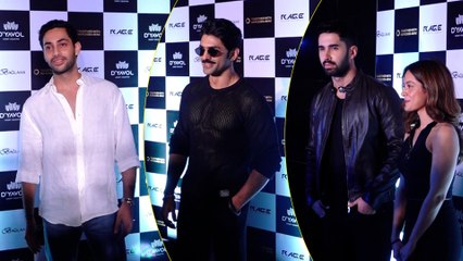 Rising Stars Agastya Nanda, Lakshya Lalwani, and Taha Shah Grace Their Presence at Aryan Khan's The Gold Dusk Event
