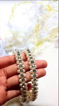 DIY PEARL BEAUTIFUL BANGLES | HANDMADE BANGLES| BEADED BANGLES