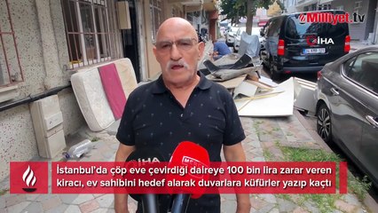 Kiracının boşalttığı evde akılalmaz tablo! Araba tamponu bile çıktı