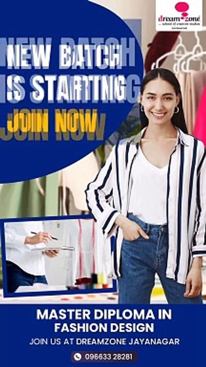 New Batches Starting for the Fashion Design Diploma Courses at Dreamzone Jayanagar