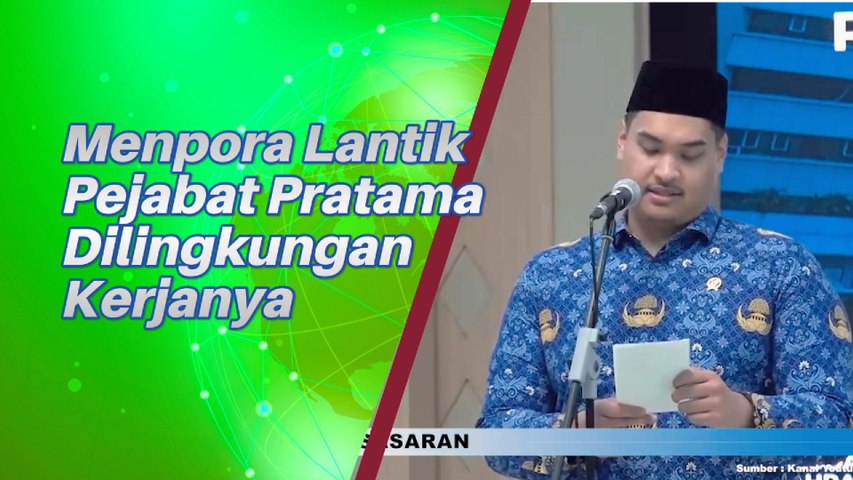 Menpora Dito Lantik Pejabat Dalam Lingkungan Kementriannya