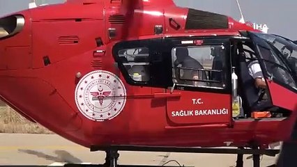 Diyarbakır'da 72 yaşındaki adam ambulans helikopterle hastaneye sevk edildi