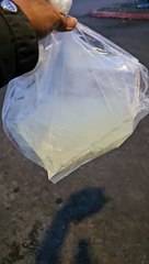 Gallon of Lemonade delivered in a plastic bag