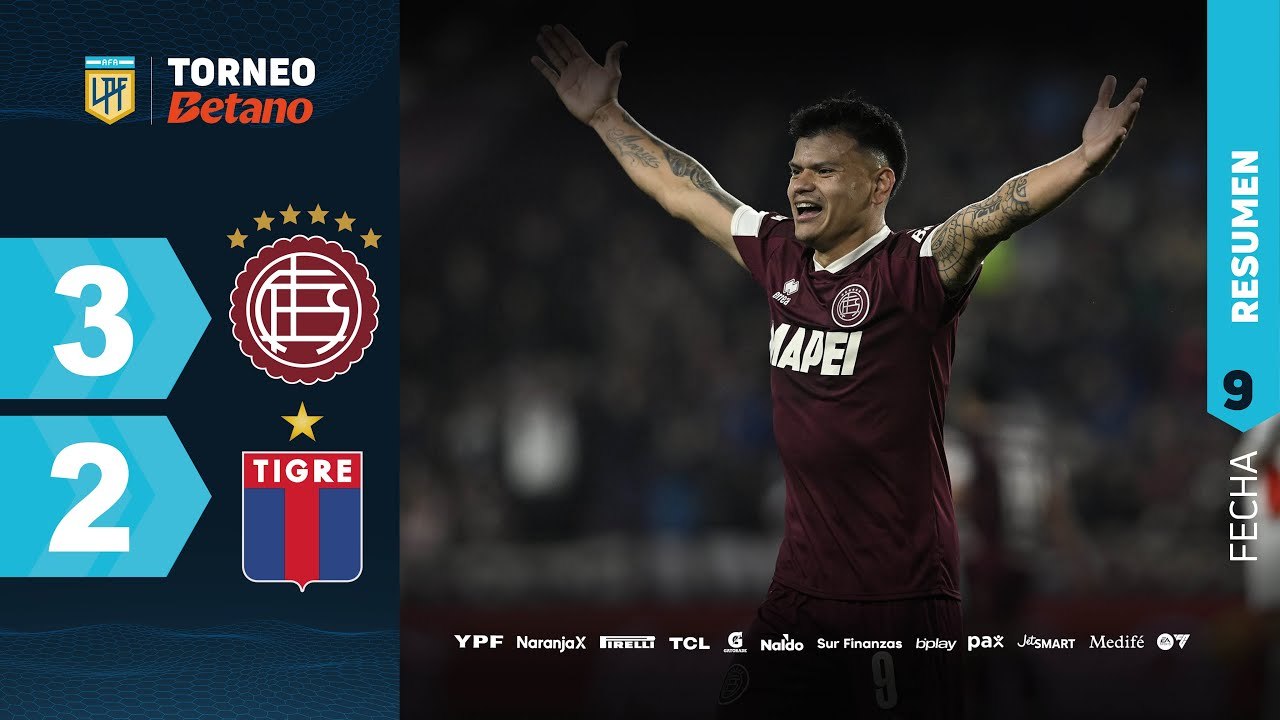 Lanús vs Tigre (3-2) | LPF 2024 | Fecha 9