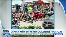 Captan riña entre motociclistas en Tres Marías