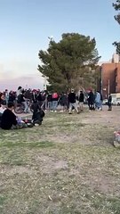 Disturbios en el Paseo de las Esculturas