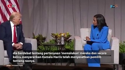 Momen Donald Trump Adu Argumen Dengan Reporter NABJ
