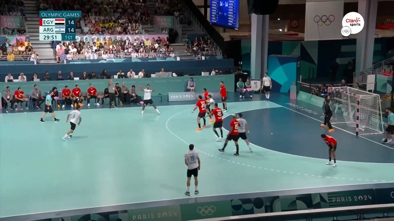 Egipto vs Argentina (34-27) | Juegos Olímpicos 2024 París | Handball, Masculino, Grupos