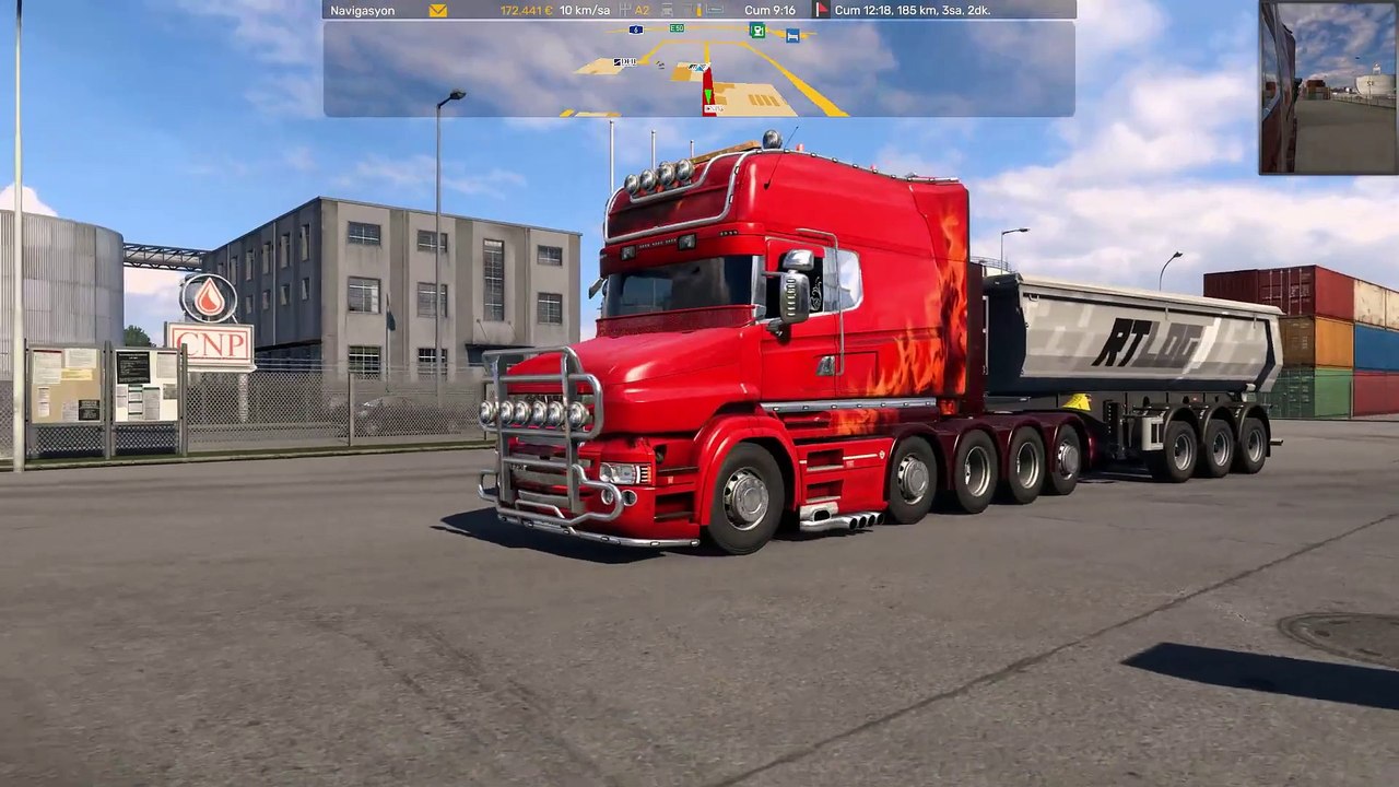 Stone- Start: Nuremberg* Destination: Frankfurt #Scania Red Flame Brazilian #Trucks #ETS2