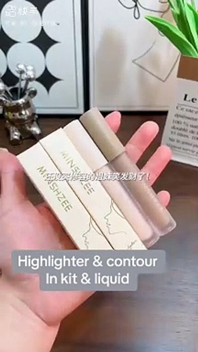 Highlighter & contour kit and liquid pack