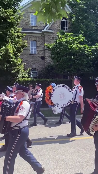 Pride of the Birches Accordion Band at Toronto Twelfth parade