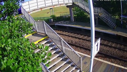 Tragic Moment Caught on CCTV: Child Attempts to Jump in Front of Train 🚆