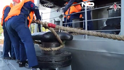 No Comment : manœuvres militaires de la flotte russe dans l'océan Arctique