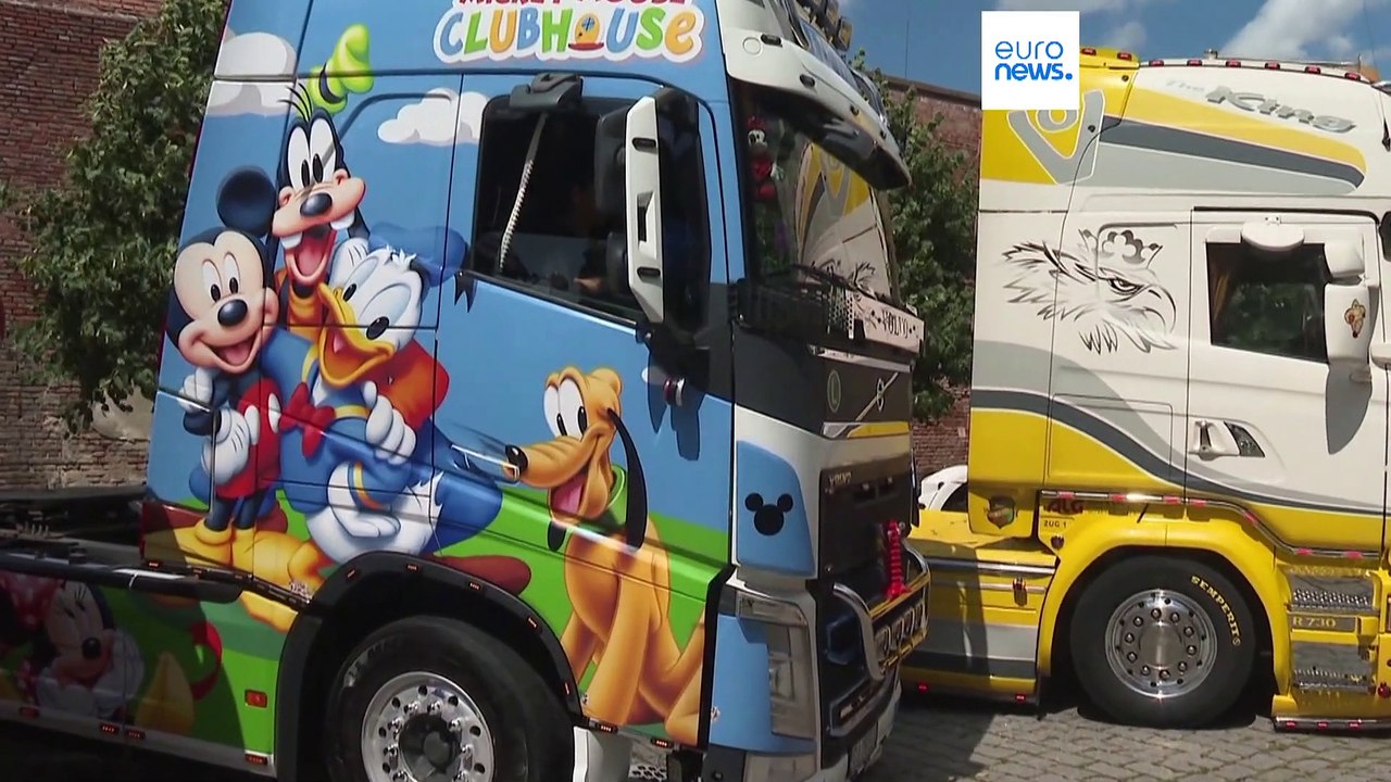 Eine Ausstellung für aufgemotzte Lastwagen: In Rumänien geht das