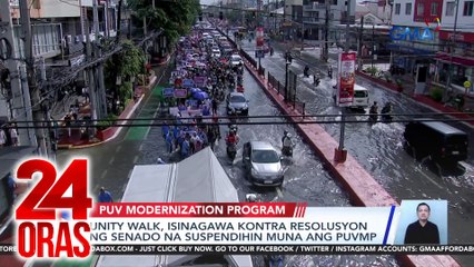 24 Oras: (Part 2) "Unity walk" pabor sa PUVMP; Pag-iikot ng BFAR at PCG sa WPS, binantayan ng CCG, atbp.