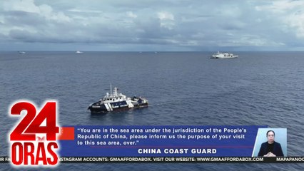 Pag-iikot ng BFAR at PCG sa Sabina Shoal at Pagasa, binantayan ng China Coast Guard | 24 Oras