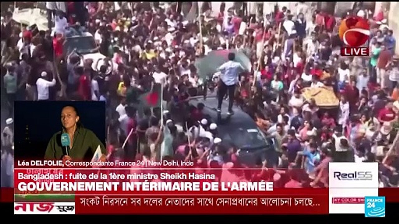 Bangladesh : célébrations à Dacca après la fuite de la Première ministre Sheikh Hasina