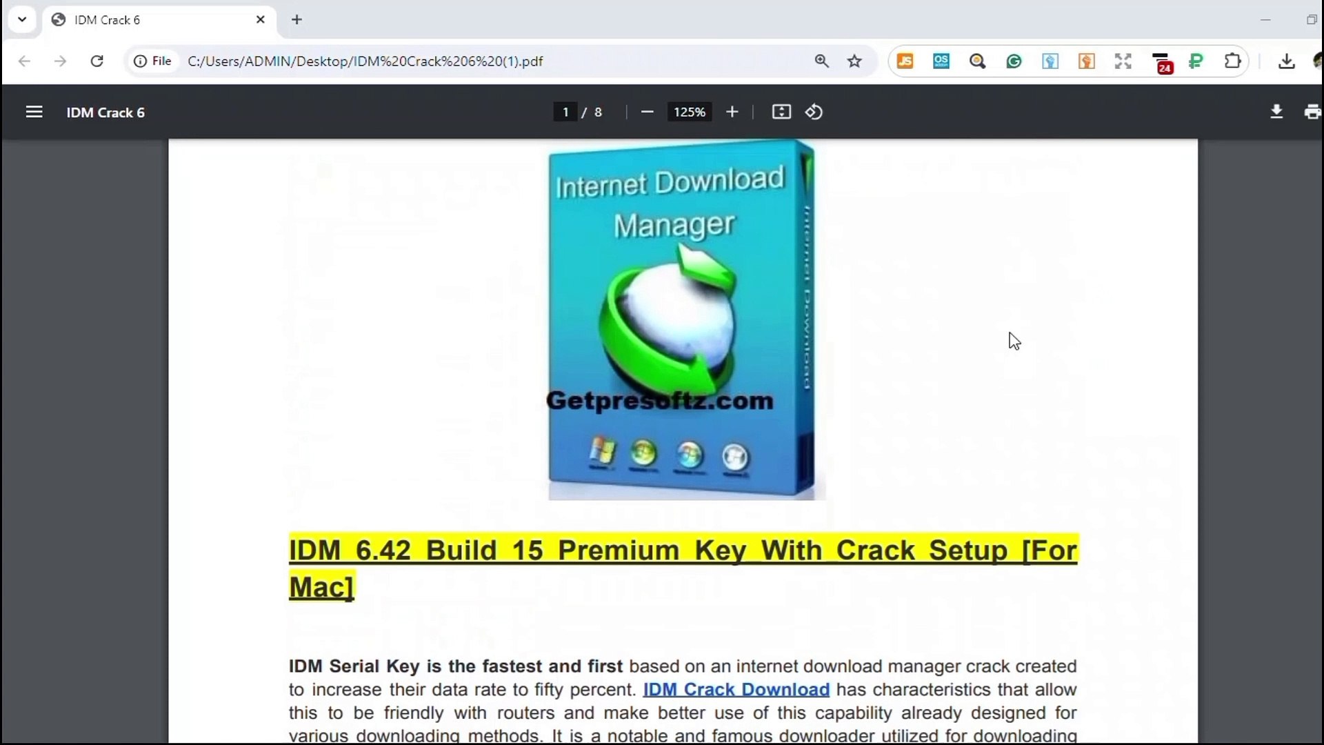 How to use IDM with free serial key