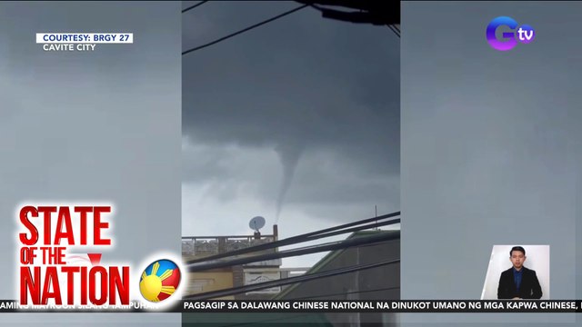 Buhawi, nanalasa sa Cavite City | SONA