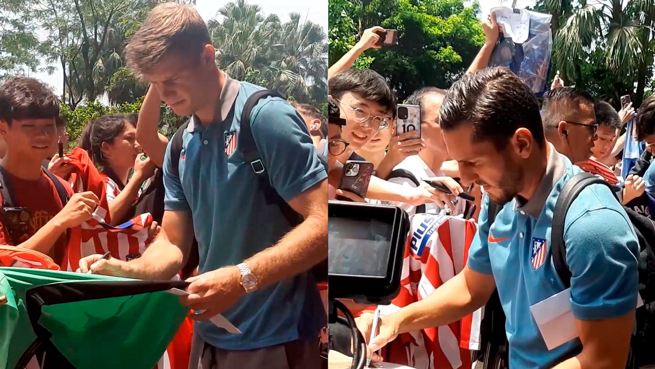 El Atlético de Madrid es recibido eufóricamente en Hong Kong y se enfrentará al Kitchee SC en un amistoso como parte de la pretemporada