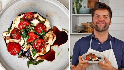 Скачать видео: How to Make Caprese Stuffed Portobello Mushrooms