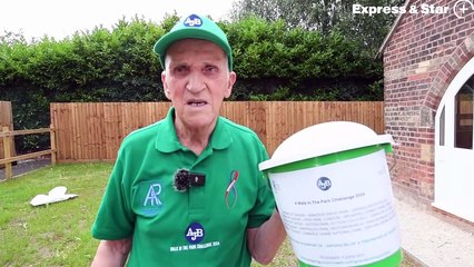 Alan Jones-Bratt, aged 81, is to walk fifty miles for charity.