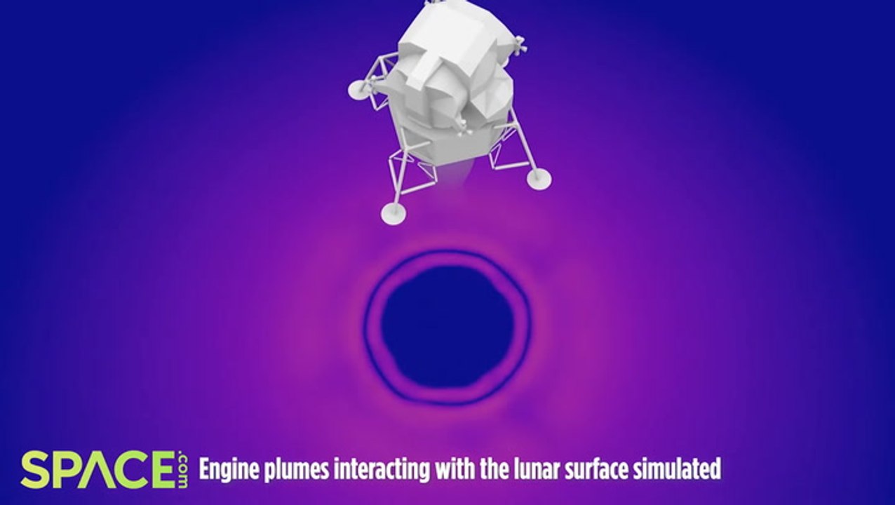 Apollo 12 Moon Landing Simulated By Supercomputer To Study Rocket Plume Effects