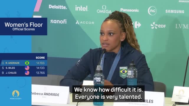 Biles gesture 'means a lot' to gold medallist Andrade