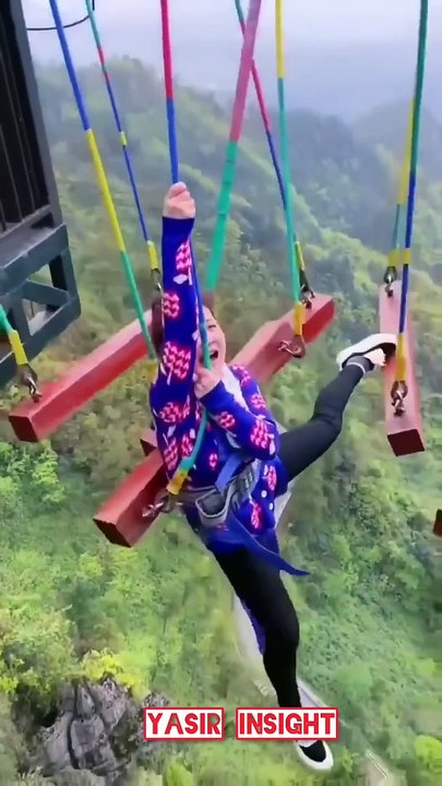 The three most dangerous swings in the world. Do not climb on these swings even by mistake