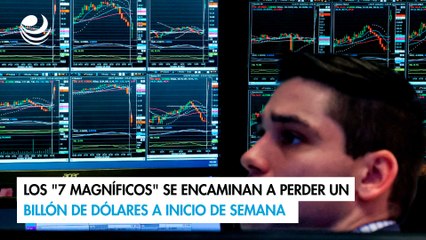 Los "7 Magníficos" se encaminan a perder un billón de dólares a inicio de semana