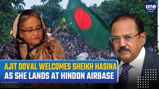 Bangladesh News: Sheikh Hasina Meets NSA Doval as She Lands at Hindon Airbase, PM Modi Chairs Meet