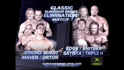 WWE Survivor Series 2004 - Team Orton vs Team HHH (5-on-5 Traditional Survivor Series Elimination Match)